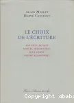 Le choix de l'écriture vignette