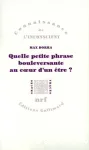 Quelle petite phrase bouleversante au coeur d'un être? vignette